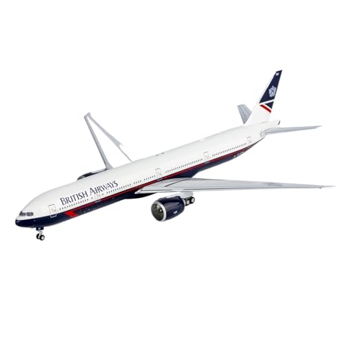 RIVPAHGQ Replika Flugzeugmodelle 18 cm, Fertiges Flugzeug-Druckgussmodell Im Maßstab 1/400 Flugzeug for British Airways B777-300ER G-STBF for Luftfahrtfans Vorgefertigte Luftfahrzeug Modelle von RIVPAHGQ
