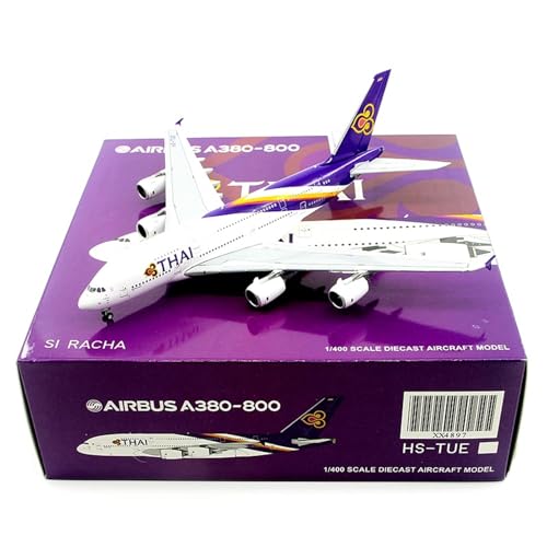 RIVPAHGQ Replika Flugzeugmodelle 18 cm Große Flugzeugmodelle 1/400 for Thai Airways for Airbus A380 HS-TUE, Exquisites Druckgussflugzeug Vorgefertigte Luftfahrzeug Modelle RIVPAHGQ Replika Flugzeugmodelle 18 cm Große Flugzeugmodelle 1/400 for Thai Airways for Airbus A380 HS-TUE, Exquisites Druckgussflugzeug Vorgefertigte Luftfahrzeug Modelle von RIVPAHGQ