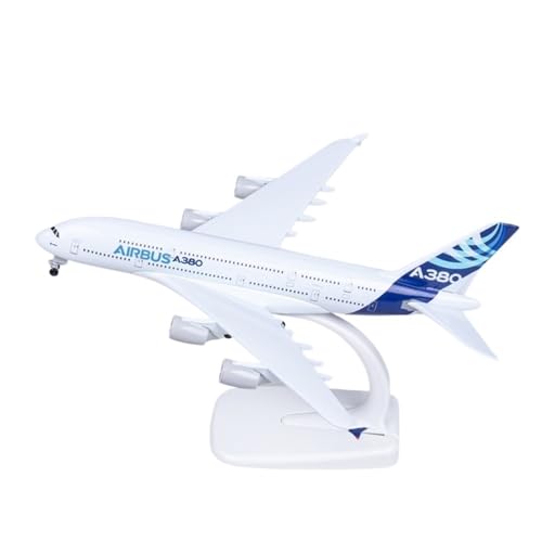 RIVPAHGQ Replika Flugzeugmodelle 18 cm Große Flugzeugrepliken Aus Metall for Sammeln for Airbus A380-Prototyp, 1:400 Simulationsflugzeugmodell Vorgefertigte Luftfahrzeug Modelle von RIVPAHGQ