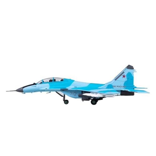 RIVPAHGQ Replika Flugzeugmodelle 18 cm Große Militärmodellflugzeuge 1/100 Russische MiG-35 Kampfflugzeug-Simulationsflugzeug-Sammlung Vorgefertigte Luftfahrzeug Modelle von RIVPAHGQ