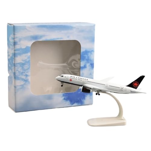 RIVPAHGQ Replika Flugzeugmodelle 18 cm Metalldruckguss-Modellflugzeug Im Maßstab 1/400 for Air Canada-Passagierflugzeugmodell for Boeing 787 Vorgefertigte Luftfahrzeug Modelle von RIVPAHGQ