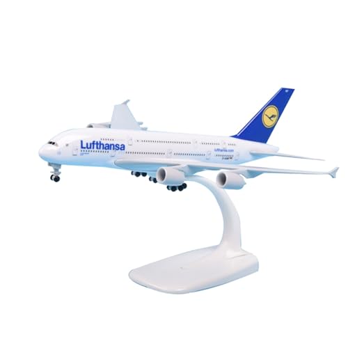 RIVPAHGQ Replika Flugzeugmodelle 18 cm Miniaturmodell Zivilflugzeug 1:400 Lufthansa for Airbus A380 Maßstab Legierung Flugzeugmodell for Erwachsene Vorgefertigte Luftfahrzeug Modelle RIVPAHGQ Replika Flugzeugmodelle 18 cm Miniaturmodell Zivilflugzeug 1:400 Lufthansa for Airbus A380 Maßstab Legierung Flugzeugmodell for Erwachsene Vorgefertigte Luftfahrzeug Modelle von RIVPAHGQ