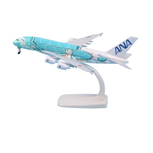 RIVPAHGQ Replika Flugzeugmodelle 18 cm Modellflugzeug Im Maßstab 1:400 for ANA A380 Flying Turtle Flugzeugmodell Zivilluftfahrt-Frachtflugzeug Vorgefertigte Luftfahrzeug Modelle(Green) von RIVPAHGQ