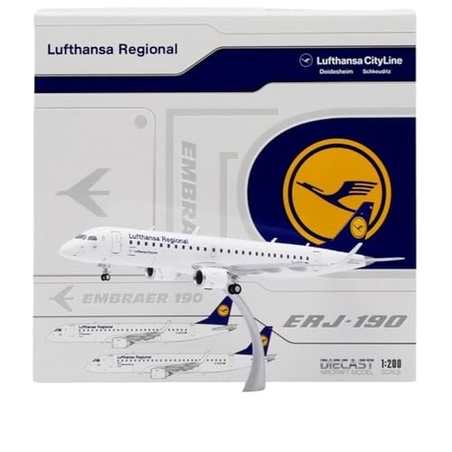 RIVPAHGQ Replika Flugzeugmodelle 18CM Feine Druckguss-Replik Flugzeugmodell 1:200 for Lufthansa ERJ-190LR D-AECD Maßstab Flugzeug Vorgefertigte Luftfahrzeug Modelle RIVPAHGQ Replika Flugzeugmodelle 18CM Feine Druckguss-Replik Flugzeugmodell 1:200 for Lufthansa ERJ-190LR D-AECD Maßstab Flugzeug Vorgefertigte Luftfahrzeug Modelle von RIVPAHGQ