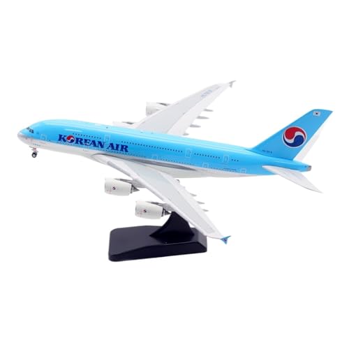 RIVPAHGQ Replika Flugzeugmodelle 18CM Flugzeug Im Maßstab 1:400 for Korean Air for Airbus A380 HL7619, Sehr Realistische Flugzeugmodelle Vorgefertigte Luftfahrzeug Modelle von RIVPAHGQ