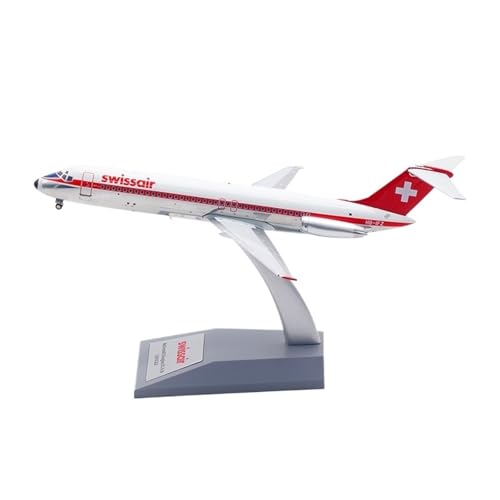 RIVPAHGQ Replika Flugzeugmodelle 18CM Maßstab Druckguss Flugzeugmodell 1/200 for Swiss International Air Lines DC-9-30 HB-IFZ Flugzeug Sammlerstück Vorgefertigte Luftfahrzeug Modelle von RIVPAHGQ