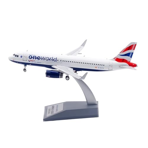RIVPAHGQ Replika Flugzeugmodelle 18CM for British Airways A320 G-EUYS Oneworld 1:200 Druckguss Flugzeug Replik Miniatur Airliner Modell Flugzeug Vorgefertigte Luftfahrzeug Modelle von RIVPAHGQ