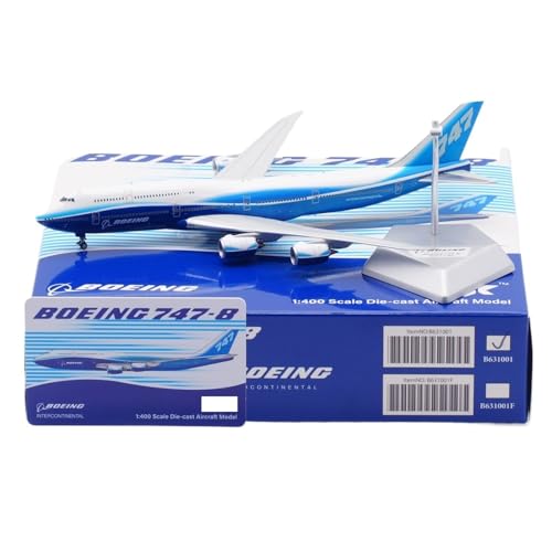 RIVPAHGQ Replika Flugzeugmodelle 19 cm Miniatur-Zivilflugzeug 1/400 for Boeing B747-8 Blue Dream Livery Statische Flugzeugmodelle Vorgefertigte Luftfahrzeug Modelle(Regular) von RIVPAHGQ