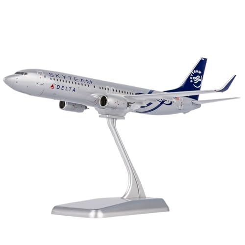 RIVPAHGQ Replika Flugzeugmodelle 19CM 1/200 for Delta Airlines B737-800 N3761R SkyTeam Realistische Flugzeug Replik Maßstab Druckguss Modell Flugzeug Kit Vorgefertigte Luftfahrzeug Modelle von RIVPAHGQ