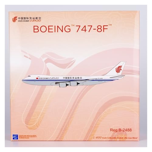 RIVPAHGQ Replika Flugzeugmodelle 19CM 1/400 Maßstab Fertigflugzeug Druckgussmodell for China International Cargo B747-8F B-2488/B-2489 Flugzeug Vorgefertigte Luftfahrzeug Modelle(B-2488) von RIVPAHGQ