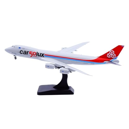 RIVPAHGQ Replika Flugzeugmodelle 19CM 1/400 Skala Authentische Flugzeug Replik for Cargolux for Boeing B747-8F LX-VCC Display Modell Flugzeug Vorgefertigte Luftfahrzeug Modelle von RIVPAHGQ