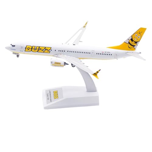 RIVPAHGQ Replika Flugzeugmodelle 19CM Boutique Miniatur Flugzeug 1:200 for Buzz Air for Boeing B737-8MAX SP-RZH Skala Modell Flugzeug Vorgefertigte Luftfahrzeug Modelle RIVPAHGQ Replika Flugzeugmodelle 19CM Boutique Miniatur Flugzeug 1:200 for Buzz Air for Boeing B737-8MAX SP-RZH Skala Modell Flugzeug Vorgefertigte Luftfahrzeug Modelle von RIVPAHGQ