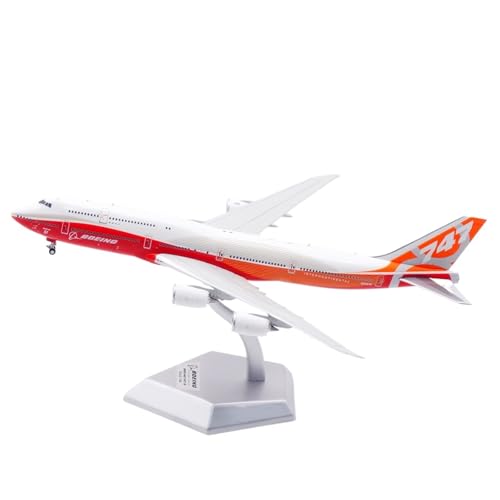 RIVPAHGQ Replika Flugzeugmodelle 19CM Miniatur-Flugzeugmodell 1:400 for Boeing B747-8 N6067E Sunrise-Lackierung Zivilflugzeug-Replik Vorgefertigte Luftfahrzeug Modelle(Flap) von RIVPAHGQ
