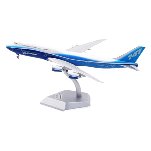 RIVPAHGQ Replika Flugzeugmodelle 19CM Simulation Flugzeug Modell 1:400 for Boeing B747-8 Blau Prototyp Skala Druckguss Flugzeug Vorgefertigte Luftfahrzeug Modelle(Standard) von RIVPAHGQ