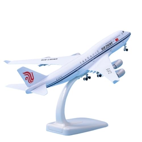RIVPAHGQ Replika Flugzeugmodelle 20 cm Großes Modellflugzeug Mit Rädern 1:400 Air China for Boeing 777 Passagierflugzeugmodell Vorgefertigte Luftfahrzeug Modelle(B747-400) von RIVPAHGQ