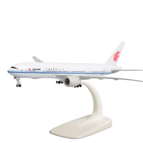 RIVPAHGQ Replika Flugzeugmodelle 20 cm Großes Modellflugzeug Mit Rädern 1:400 Air China for Boeing 777 Passagierflugzeugmodell Vorgefertigte Luftfahrzeug Modelle(B777) von RIVPAHGQ
