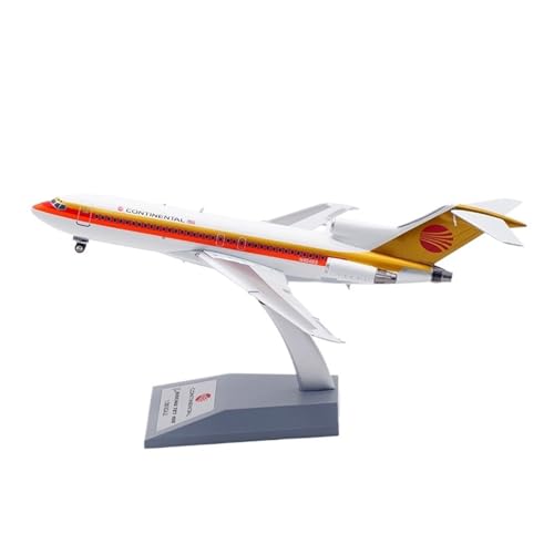 RIVPAHGQ Replika Flugzeugmodelle 20CM Genaue Skala Modell Flugzeug Replik 1/200 Continental Airlines for Boeing B727-100 N40488 Metall Flugzeug Vorgefertigte Luftfahrzeug Modelle von RIVPAHGQ