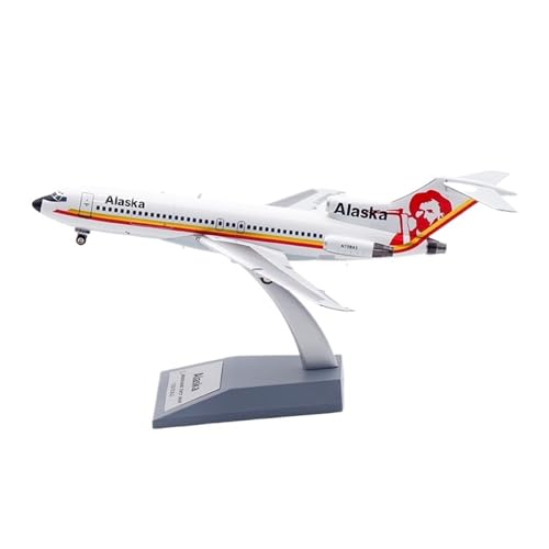 RIVPAHGQ Replika Flugzeugmodelle 20CM Maßstab Druckguss Flugzeug Modell 1/200 for Alaska Airlines B727-100 N798AS Flugzeug Sammler Dekor Vorgefertigte Luftfahrzeug Modelle von RIVPAHGQ