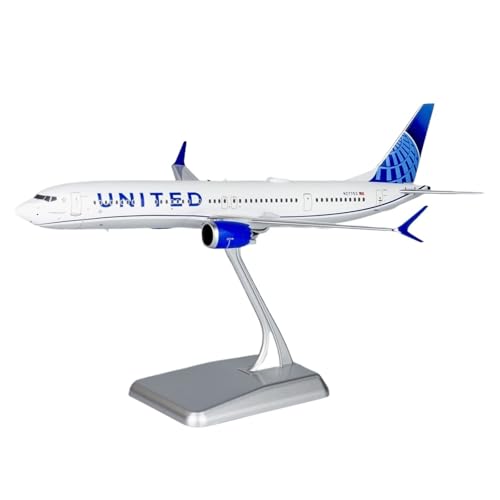 RIVPAHGQ Replika Flugzeugmodelle 21CM 1/200 Maßstab Realistisches Flugzeugmodell for United B737 MAX10 N27753 Sammlerflugzeugmodell Vorgefertigte Luftfahrzeug Modelle von RIVPAHGQ