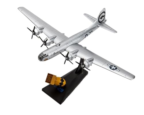 RIVPAHGQ Replika Flugzeugmodelle 21CM Maßstabmodell 1:144 Weltkrieg II B 29 Superfortress Bomberflugzeugmodell for Hiroshima Nagasaki B-29 Vorgefertigte Luftfahrzeug Modelle(Fat Yellow Man) von RIVPAHGQ