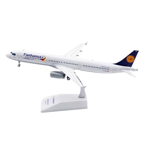 RIVPAHGQ Replika Flugzeugmodelle 22CM 1/200 Maßstab Fertigflugzeug Druckgussmodell Lufthansa for Airbus A321 D-AIDG Flugzeug for Luftfahrtfans Vorgefertigte Luftfahrzeug Modelle von RIVPAHGQ