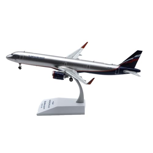 RIVPAHGQ Replika Flugzeugmodelle 22CM Maßstab Zivilflugzeugmodell 1/200 for Aeroflot for Airbus A321NEO VP-BPP Hochdetailliertes Verkehrsflugzeug Vorgefertigte Luftfahrzeug Modelle von RIVPAHGQ