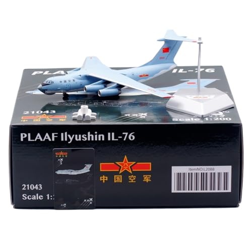 RIVPAHGQ Replika Flugzeugmodelle 23 cm Schöne Flugzeugmodelle Im Maßstab 1/200 for IL-76 Der Chinesischen Luftwaffe 21041 Flugzeug-Luftfahrtausstellungen Vorgefertigte Luftfahrzeug Modelle(21043) von RIVPAHGQ