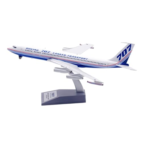 RIVPAHGQ Replika Flugzeugmodelle 23CM Boutique Miniatur Flugzeug 1:200 for Boeing B707-300 N792TW Prototyp Skala Modell Simulation Flugzeug Vorgefertigte Luftfahrzeug Modelle von RIVPAHGQ