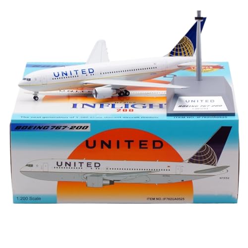 RIVPAHGQ Replika Flugzeugmodelle 24cm Boutique Simulation Zivilflugzeug 1/200 for United Airlines 767-200 N73152 Maßstab Legierung Flugzeugmodell Vorgefertigte Luftfahrzeug Modelle RIVPAHGQ Replika Flugzeugmodelle 24cm Boutique Simulation Zivilflugzeug 1/200 for United Airlines 767-200 N73152 Maßstab Legierung Flugzeugmodell Vorgefertigte Luftfahrzeug Modelle von RIVPAHGQ