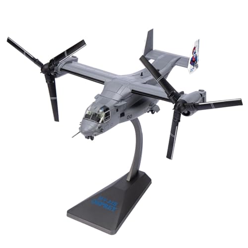 RIVPAHGQ Replika Flugzeugmodelle 25 cm Militärmodellflugzeug 1:72 for US Marine Corps VMM-365 Blue Knights Osprey MV-22 Transportflugzeug Vorgefertigte Luftfahrzeug Modelle von RIVPAHGQ