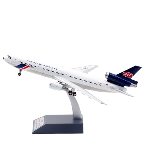 RIVPAHGQ Replika Flugzeugmodelle 27 cm Maßstab Druckguss-Legierung Flugzeug 1/200 for Yugoslav Airlines DC-10-30 YU-AMC Zivilflugzeug-Display-Modell Vorgefertigte Luftfahrzeug Modelle von RIVPAHGQ