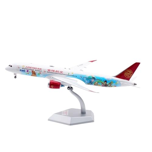 RIVPAHGQ Replika Flugzeugmodelle 31CM 1/200 for Juneyao Airlines B787-9 B-209R Modellflugzeug Replik Luftfahrt Ausstellungsstück Vorgefertigte Luftfahrzeug Modelle von RIVPAHGQ