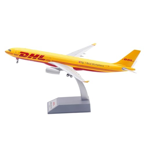 RIVPAHGQ Replika Flugzeugmodelle 31CM Boutique Miniatur Flugzeug 1:200 for DHL for Airbus A330-300 D-AJFK Skala Modell Simulation Flugzeug Vorgefertigte Luftfahrzeug Modelle von RIVPAHGQ