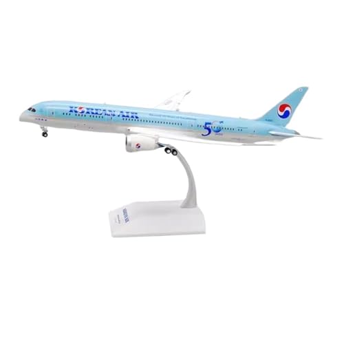 RIVPAHGQ Replika Flugzeugmodelle 31CM Genaue Maßstab Modell Flugzeug Replik 1/200 for Korean Air B787-9 HL8082 50th Anniversary Klappen Metall Flugzeug Vorgefertigte Luftfahrzeug Modelle(Flap) von RIVPAHGQ