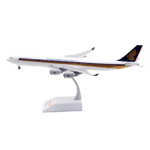 RIVPAHGQ Replika Flugzeugmodelle 33CM Miniatur-Flugzeugmodell 1:200 for Singapore Airlines for Airbus A340-500 9V-SGB Zivilflugzeug-Replik Vorgefertigte Luftfahrzeug Modelle von RIVPAHGQ