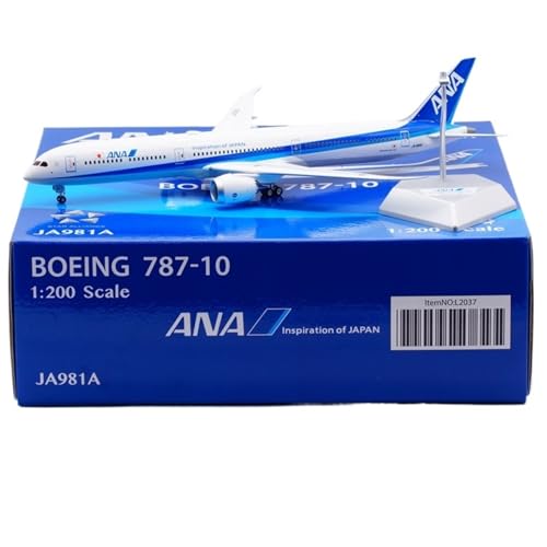 RIVPAHGQ Replika Flugzeugmodelle 34CM 1/200 Großformatiges Sammlermodellflugzeug for ANA Airlines B787-10 JA900A / JA981A Flugzeugdisplay Aus Legierung Vorgefertigte Luftfahrzeug Modelle(JA981A) von RIVPAHGQ