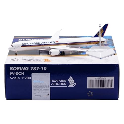 RIVPAHGQ Replika Flugzeugmodelle 34CM Miniaturmodell-Sammelflugzeug Im Maßstab 1/200 for Singapore Airlines B787-10 9V-SCN/9V-SCJ Flugzeugreplik Vorgefertigte Luftfahrzeug Modelle(L2038 9V-SCN) von RIVPAHGQ