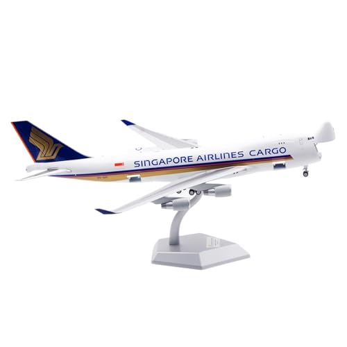 RIVPAHGQ Replika Flugzeugmodelle 35 cm Boutique Zivilflugzeug 1/200 for Singapore Airlines B747-400F 9V-SFI Öffnungsmaßstab Legierung Flugzeugmodell Vorgefertigte Luftfahrzeug Modelle von RIVPAHGQ