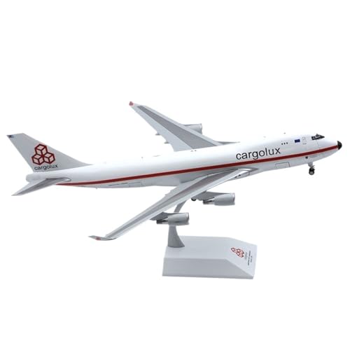 RIVPAHGQ Replika Flugzeugmodelle 35CM 1/200 Maßstab Statische Fertigmodellflugzeuge Für Luxcargo B747-400F LX-NCL Offene Nase Druckgussflugzeugdisplays Vorgefertigte Luftfahrzeug Modelle von RIVPAHGQ