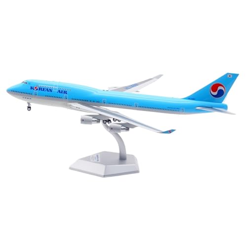 RIVPAHGQ Replika Flugzeugmodelle 35CM Flugzeug Im Maßstab 1:200 for Korean Air for Boeing B747-400 HL7488 Hochrealistische Flugzeugmodelle Vorgefertigte Luftfahrzeug Modelle(Flap) von RIVPAHGQ