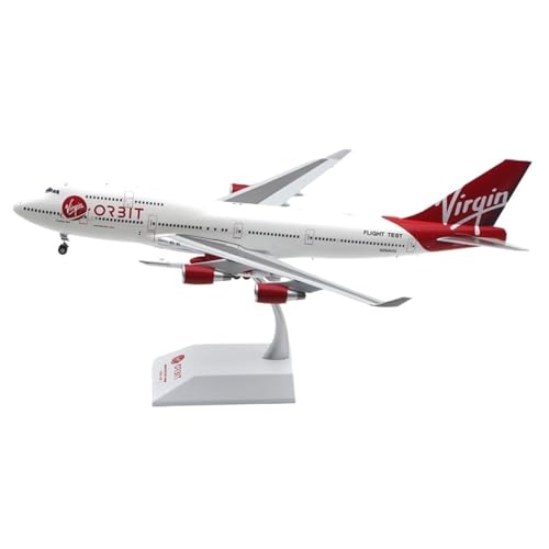 RIVPAHGQ Replika Flugzeugmodelle 35CM Maßstab Zivilflugzeug Modell 1/200 for Virgin Orbit for Boeing B747-400 N744VG Detaillierte Airliner Flugzeug Vorgefertigte Luftfahrzeug Modelle von RIVPAHGQ