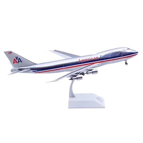 RIVPAHGQ Replika Flugzeugmodelle 35CM for American Airlines B747-100(SF) N9671 Desktop Display Metall Modell 1:200 Skala Druckguss Flugzeug Replik Vorgefertigte Luftfahrzeug Modelle von RIVPAHGQ