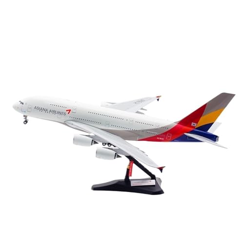 RIVPAHGQ Replika Flugzeugmodelle 36CM Asiana Airlines for Airbus A380 HL7640 1:200 Druckguss-Modellflugzeug Fertiges Legierungsdisplayflugzeug Vorgefertigte Luftfahrzeug Modelle von RIVPAHGQ