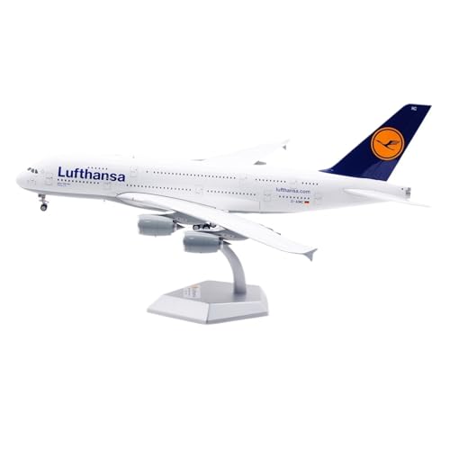 RIVPAHGQ Replika Flugzeugmodelle 36CM Exquisite Exponate Flugzeug Im Maßstab 1:200 for Lufthansa for Airbus A380 D-AIMC Flugzeugmodell Aus Druckgusslegierung Vorgefertigte Luftfahrzeug Modelle(Flap) von RIVPAHGQ