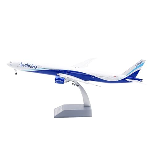 RIVPAHGQ Replika Flugzeugmodelle 36CM Indigo for Boeing B777-300ER TC-LKE Druckguss-Modellflugzeug Im Maßstab 1:200, Sammlerstück Mit Ständer Vorgefertigte Luftfahrzeug Modelle von RIVPAHGQ