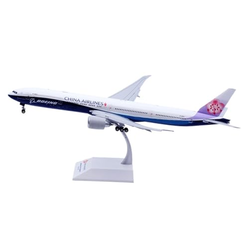 RIVPAHGQ Replika Flugzeugmodelle 36CM for China Airlines B777-300ER Blauwal B-18007 Klappe Metall Maßstab Modell Flugzeug Replik 1:200 Luftfahrt Dekor Vorgefertigte Luftfahrzeug Modelle von RIVPAHGQ