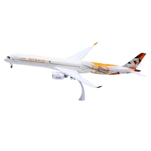 RIVPAHGQ Replika Flugzeugmodelle 36CM for Etihad A350-1000 A6-XWB Klappen Statische Display Flugzeug 1:200 Skala Modell Flugzeug for Flug Sammler Vorgefertigte Luftfahrzeug Modelle von RIVPAHGQ