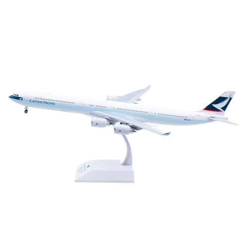 RIVPAHGQ Replika Flugzeugmodelle 37 cm Cathay Pacific Airways A340-600 B-HQC 1:200 Fertige Flugzeugnachbildung, Sehr Detailliertes Verkehrsflugzeugmodell Vorgefertigte Luftfahrzeug Modelle von RIVPAHGQ