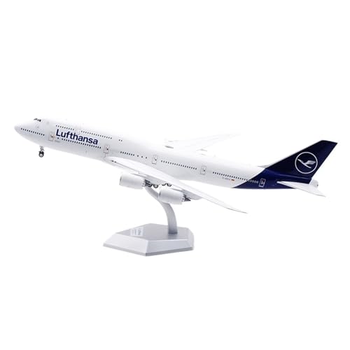 RIVPAHGQ Replika Flugzeugmodelle 38CM 1/200 Flugzeugmodellbausatz for Lufthansa for Boeing B747-8I D-ABYA, Großes Flugzeugmodell Aus Druckguss Vorgefertigte Luftfahrzeug Modelle(Flap) von RIVPAHGQ