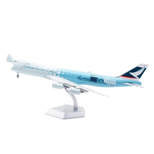 RIVPAHGQ Replika Flugzeugmodelle 38CM 1/200 Maßstab Miniaturmodell Sammlerflugzeug for Cathay Pacific B747-8F B-LJA Metallflugzeugreplik Vorgefertigte Luftfahrzeug Modelle(Door can Opened) von RIVPAHGQ